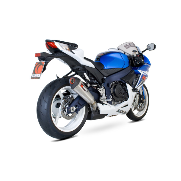 Scorpion Exhaust Suzuki GSX-R600 / GSX-R750 2011 - 2019 Serket Taper Slip-on Brushed Stainless Steel Sleeve